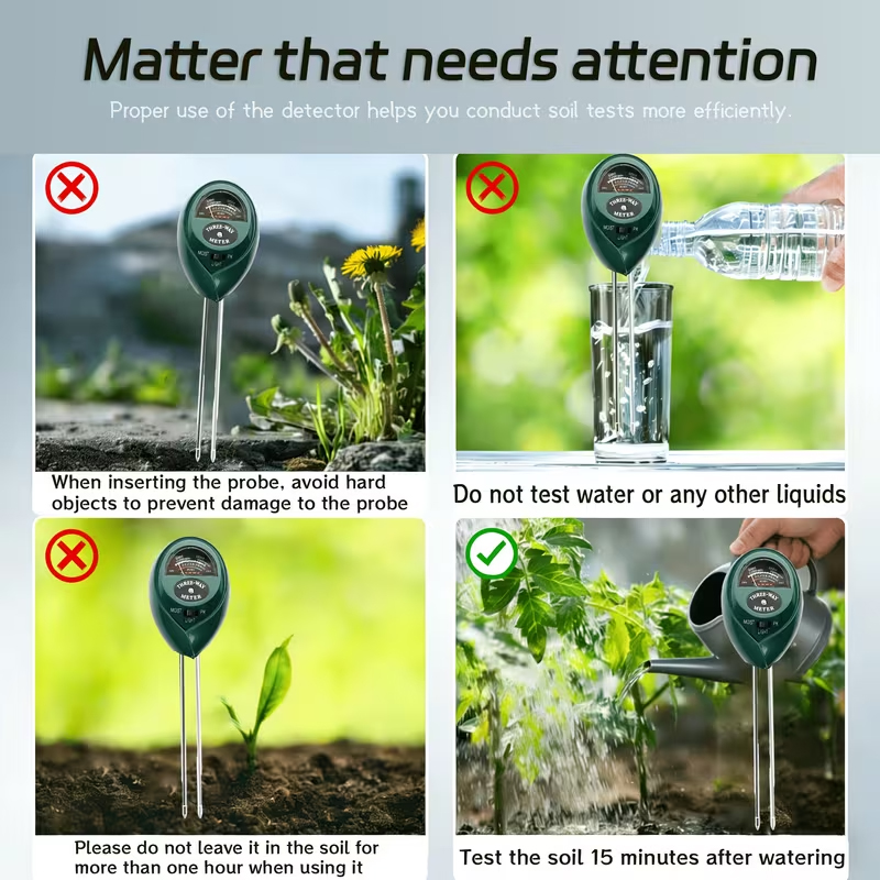 جهاز اختبار التربة 3 في 1 (مقي - مراجعة Plant Parent Tools وسعره